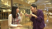 アンガールズ田中と駒井蓮。(c)フジテレビ