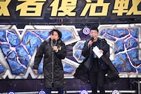 前説・中説を担当したイシバシハザマ。