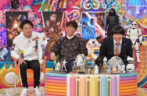 （左から）狩野英孝、陣内智則、蛍原徹。(c)テレビ朝日