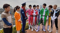 「次世代お笑い戦隊ギャグレンジャー ～レジェンドギャガーを打ち破れ!!～」のワンシーン。(c)読売テレビ