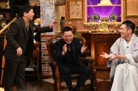 （左から）爆笑問題、神田松之丞。(c)テレビ朝日