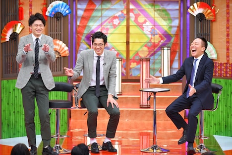 中田カウス(右)とトークするトット。