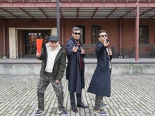 （左から）爆笑問題・太田、舘ひろし、くりぃむしちゅー上田。(c)中京テレビ