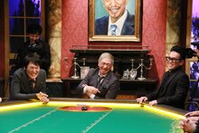 「土曜プレミアム『人志松本のすべらない話』」に出演する（左から）千原ジュニア、松本人志、宮川大輔。(c)フジテレビ