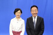 （左から）加藤明子アナ、中田カウス。(c)ABCテレビ