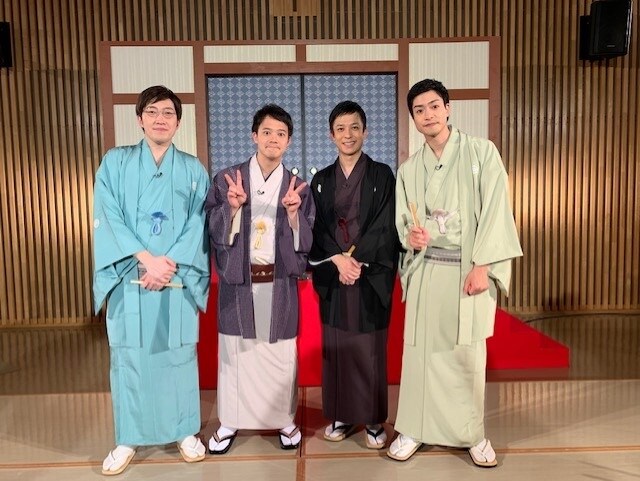 左から立川志の太郎、柳亭市弥、春風亭昇々、春風亭昇羊。