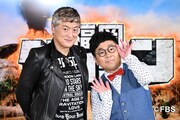 左から陣内孝則、パンクブーブー黒瀬。