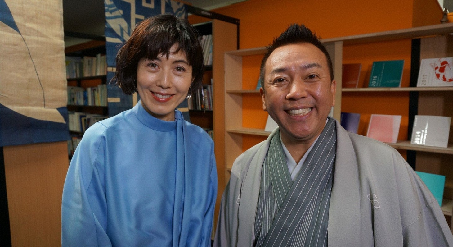 「ザ・インタビュー ～トップランナーの肖像～」に出演する（左から）小島慶子、林家たい平。(c)BS朝日