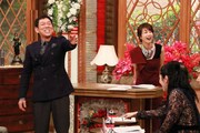 （左から）明石家さんま、加藤綾子。(c)フジテレビ