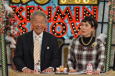 左からみのもんた、久本雅美。(c)読売テレビ