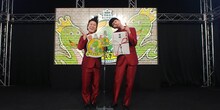 「MBSラジオ演芸 第八回ヤングスネーク杯」で優勝したコウテイ。