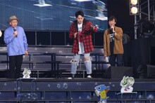 釣りよかでしょう。と山下健二郎によるキャスティング対決の様子。