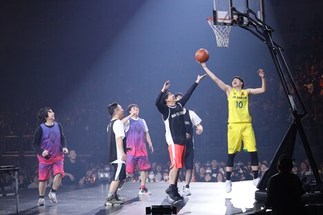 「山フェス杯・争奪！3on3大会」の様子。