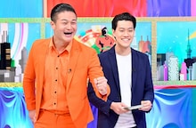 （左から）ティモンディ高岸、霜降り明星・粗品。(c)TBS