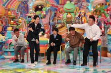 （左から）勝俣州和、有吉弘行、バカリズム、FUJIWARA藤本、アンタッチャブル山崎。(c)テレビ朝日
