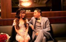 「名古屋行き最終列車2020」より。左から須田亜香里、今野浩喜。(c)メ～テレ