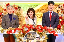 MCの（左から）堺正章、内田有紀、藤井隆。(c)TBS