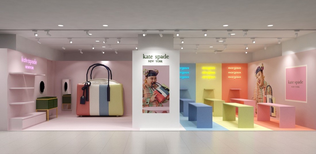 kate spade new yorkのポップアップショップのイメージ。