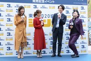 左から潮田玲子、田中理恵、ぺこぱ。