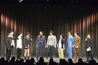 決勝ブロックの結果発表の様子。