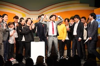 ネタ順抽選の様子。バニラボックス吉野は“抽選ボケ”をするのを忘れてしまう。