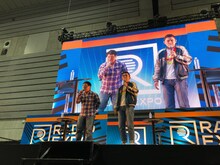 「爆笑問題カーボーイ スペシャルステージ」に登場した爆笑問題。(c)TBSラジオ