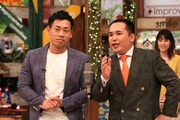 「さんまのお笑い向上委員会」に出演するミルクボーイ。(c)フジテレビ