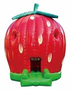 いちごの遊具「いちごふわふわ」。