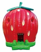 いちごの遊具「いちごふわふわ」。