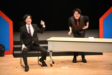 最終決戦でネタを披露するGパンパンダ。