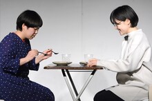 コントを披露するにぼしいわし。