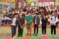 （左から）ミルクボーイ、アンタッチャブル、中川家。(c)フジテレビ