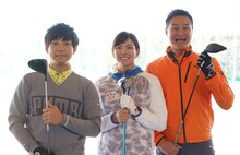 左からティモンディ前田、高島早百合、ティモンディ高岸。