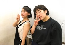 左から友近、ゆりやんレトリィバァ。