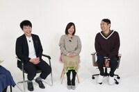 （左から）麒麟・川島、大久保佳代子、アンガールズ田中。(c)関西テレビ