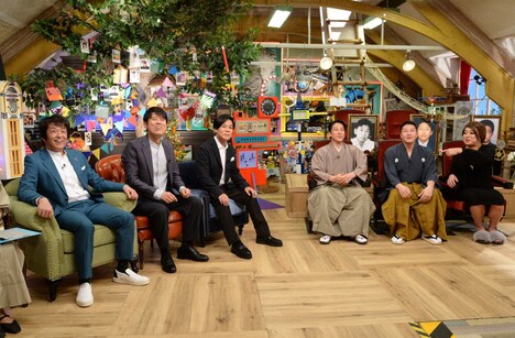 （左から）ネプチューン、和泉元彌、チョコレートプラネット。(c)テレビ朝日