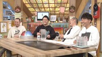 「相席食堂」に出演する（左から）千鳥とアキナ。(c)ABCテレビ
