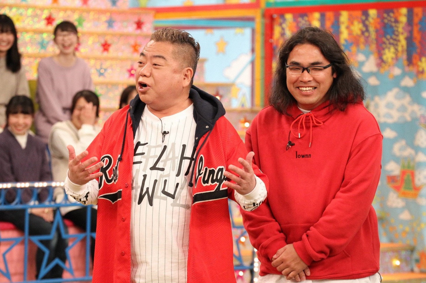 「VS嵐」に出演する（左から）出川哲朗、ロッチ中岡。(c)フジテレビ