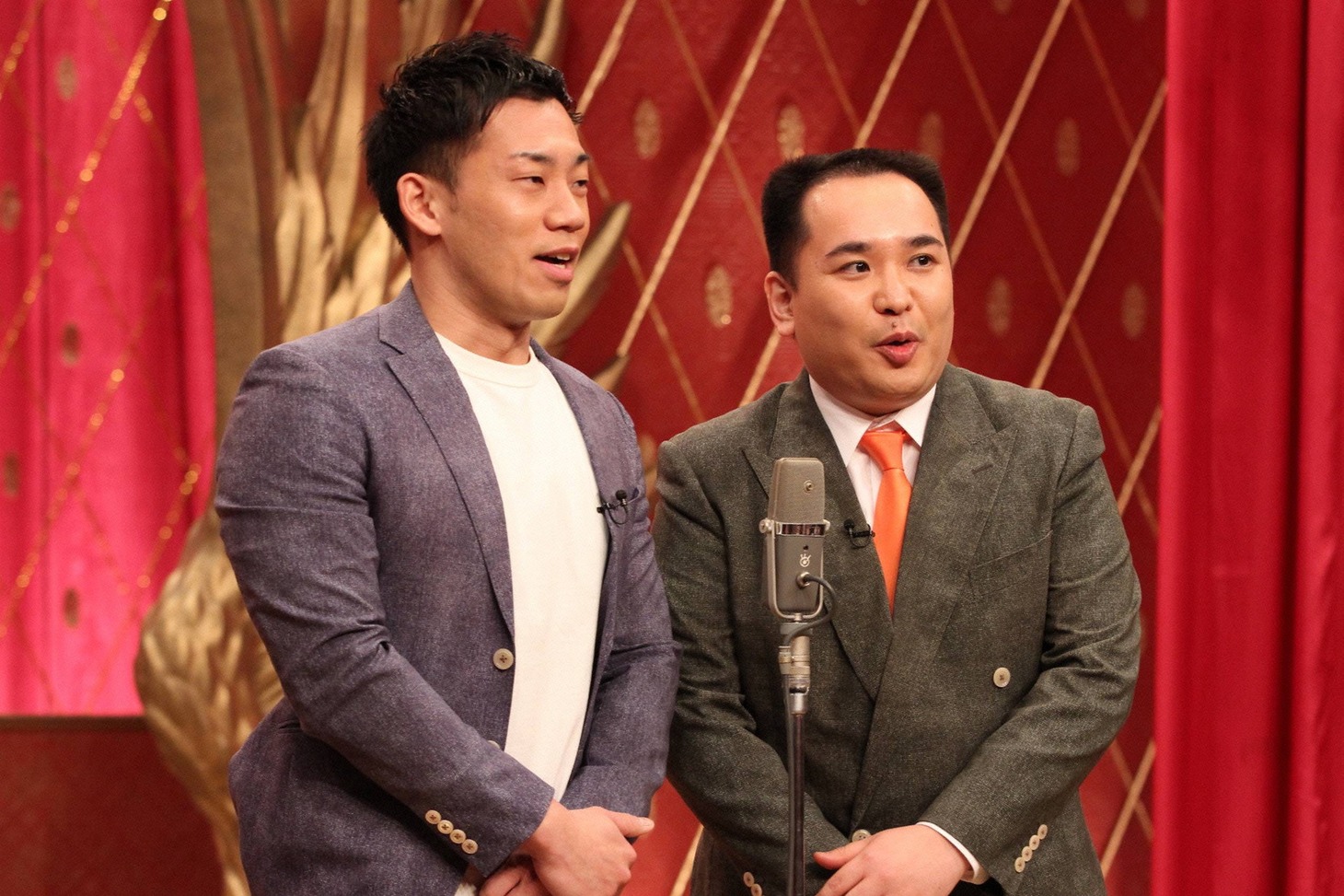「ネタパレ」に出演するミルクボーイ。(c)フジテレビ