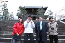 左から坂本七奈アナウンサー、TKO木本、朽木量、カジポン・マルコ・残月。(c)テレビ大阪