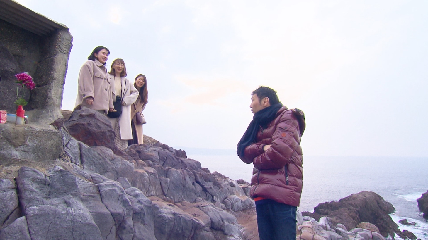 アンガールズ田中の相席旅の様子。(c)ABCテレビ