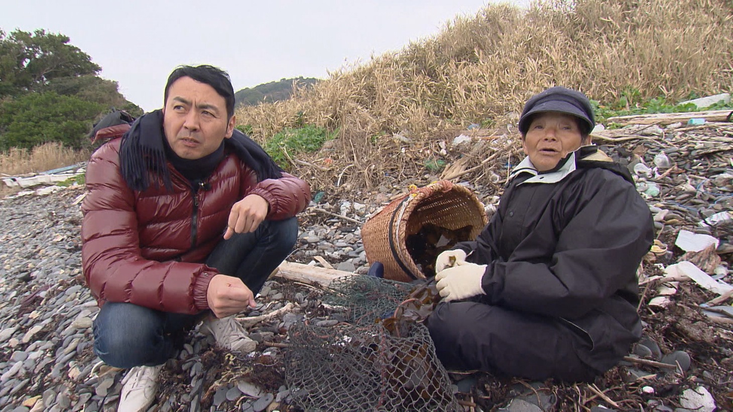 アンガールズ田中の相席旅の様子。(c)ABCテレビ