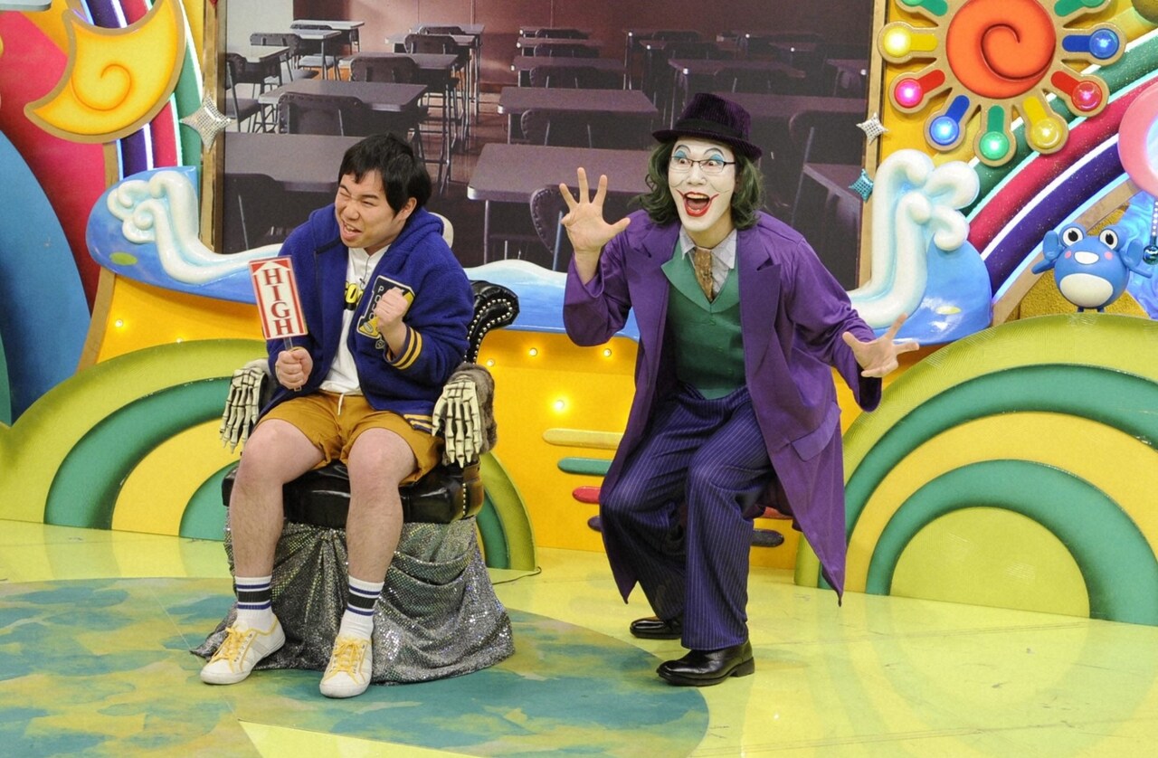 「今ちゃんの『実は…』」に出演する霜降り明星せいやと、クレイジーゴエに扮する浅越ゴエ（右）。(c)ABCテレビ