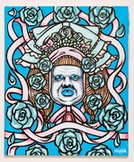 野性爆弾くっきー！の新作絵画「MARI」。