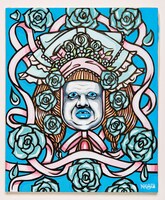 野性爆弾くっきー！の新作絵画「MARI」。