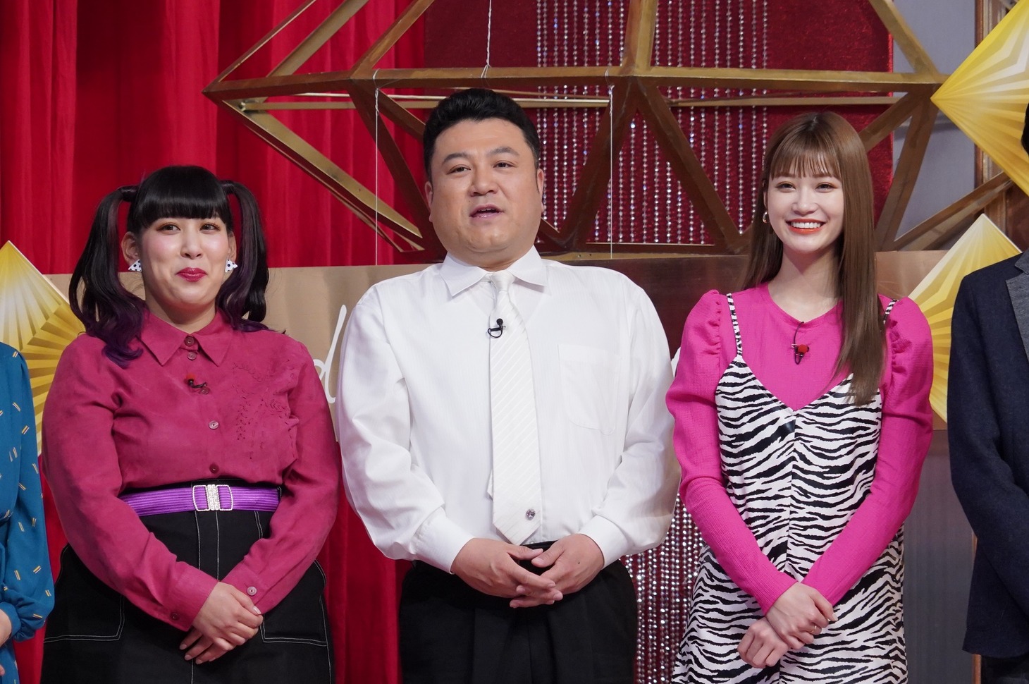 左から3時のヒロインゆめっち、アンタッチャブル山崎、生見愛瑠。(c)日本テレビ