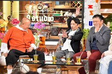 （左から）笑福亭鶴瓶、中川家。(c)TBS