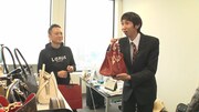 「北海道VS広島 スゴイ人グランプリ～太っ腹はどっち？～」で地元・広島出身の人物を直撃するアンガールズ山根（右）。(c)HBC