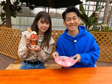 左から吉川七瀬、ジャングルポケット太田。(c)チバテレ