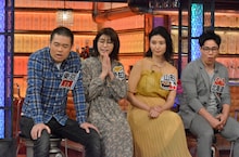 左から品川庄司・品川、森山るり、橋本マナミ、清水宏保。(c)読売テレビ